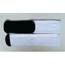 Blank Polyester Socks for Sublimtion with Black Bottom